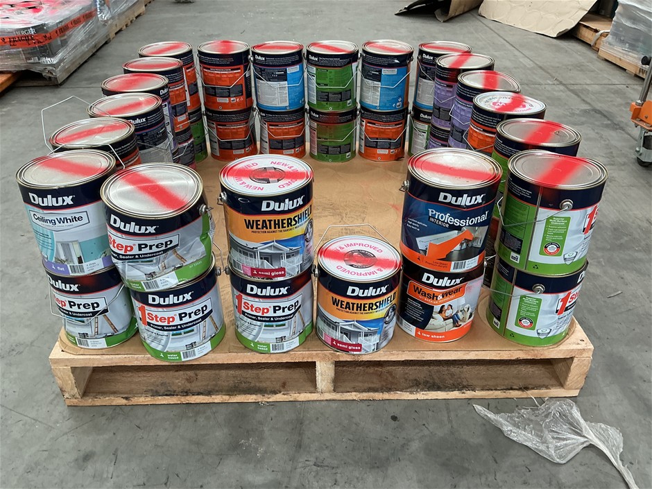 39 x Assorted 4Lt Tins of Paint