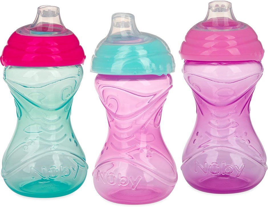 72 x Nuby Sup Spout Grip NoSpill Cup 300ml with PPcover (LNC9926). RRP: $71