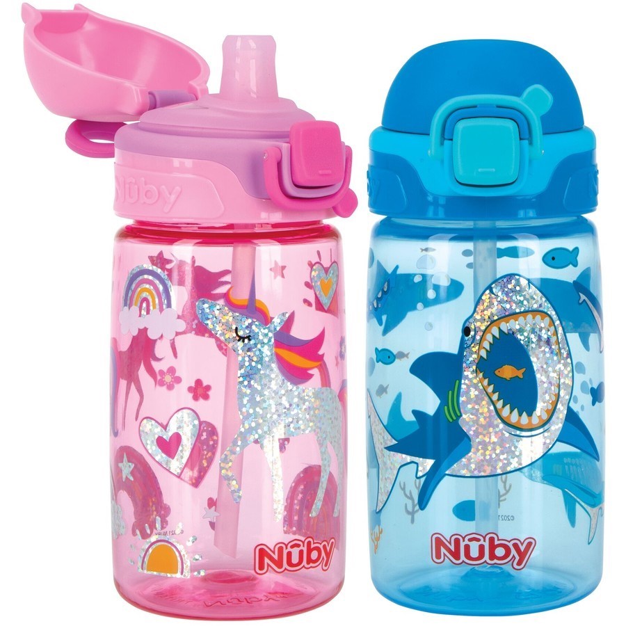 24 x Nuby Flip-It Bolt Cup 540ml. RRP: $288.  Buyers Note - Discount Freigh