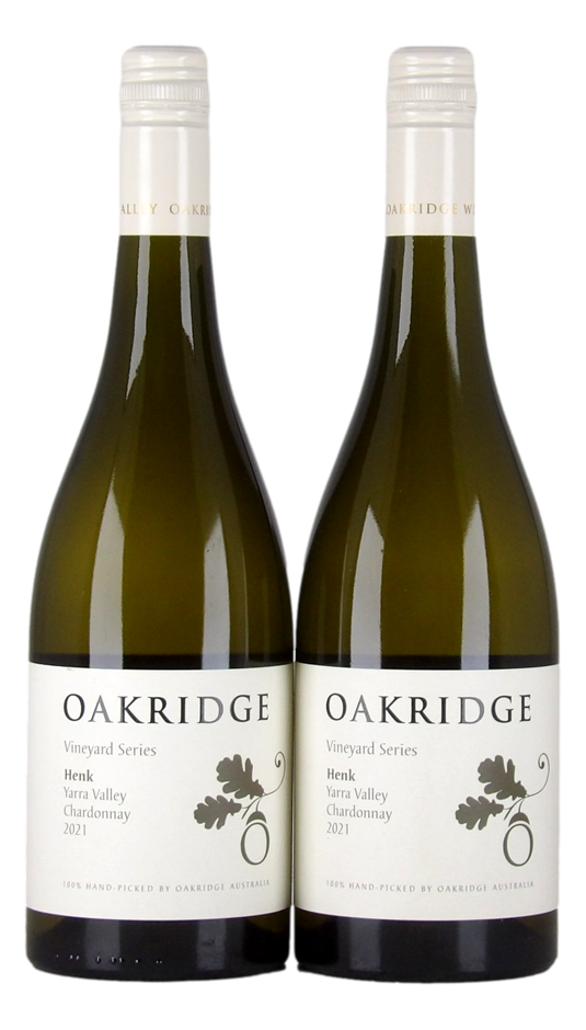Oakridge Henk Chardonnay 2021 (2x 750mL) Yarra Valley