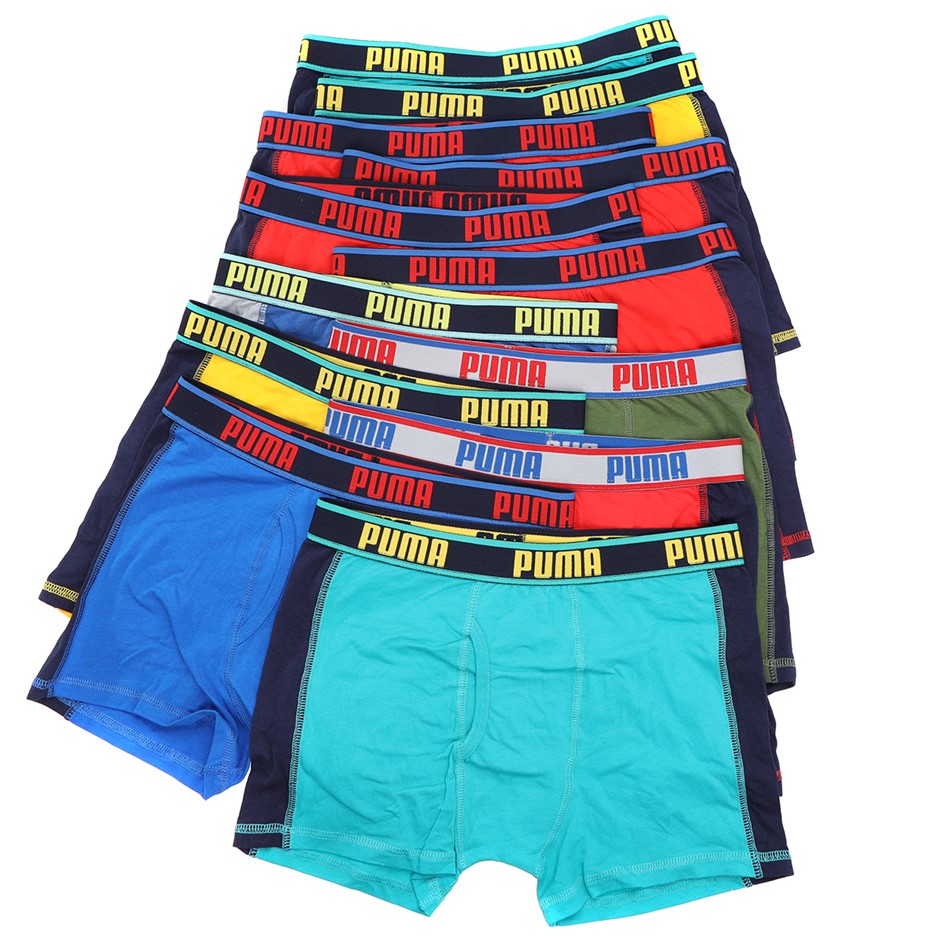 12 x Assorted PUMA Boys' Underwear, Size XL, Multi.