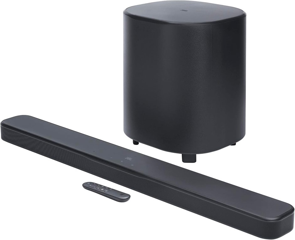 JBL Bar 500MK2, 750W max Output Power and a 10' Wireless subwoofer, Dolby A