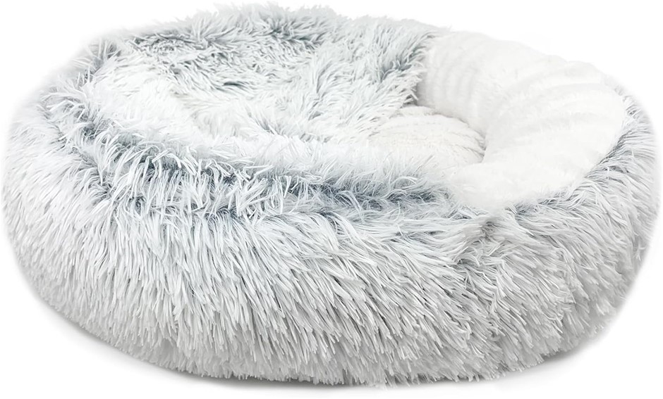 BARKLEY & BELLA Dog Bed Bliss Calming Dream Pod, Grey - Machine Washable, D