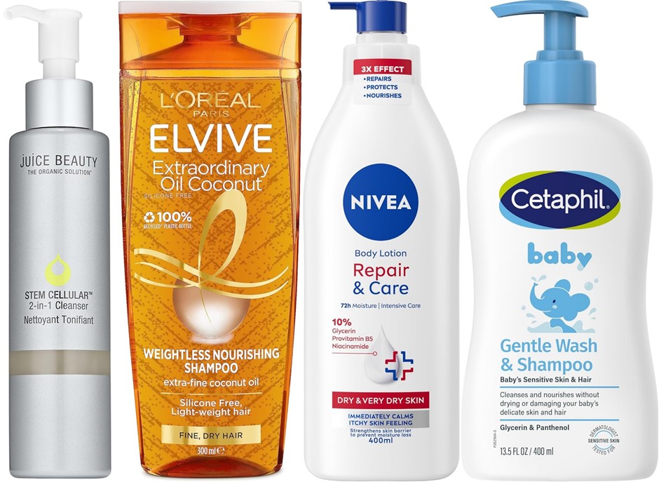 BUNDLE: JUICE BEAUTY Cleanser 133ml, L'ORÉAL PARIS Coconut Shampoo 300 ml,