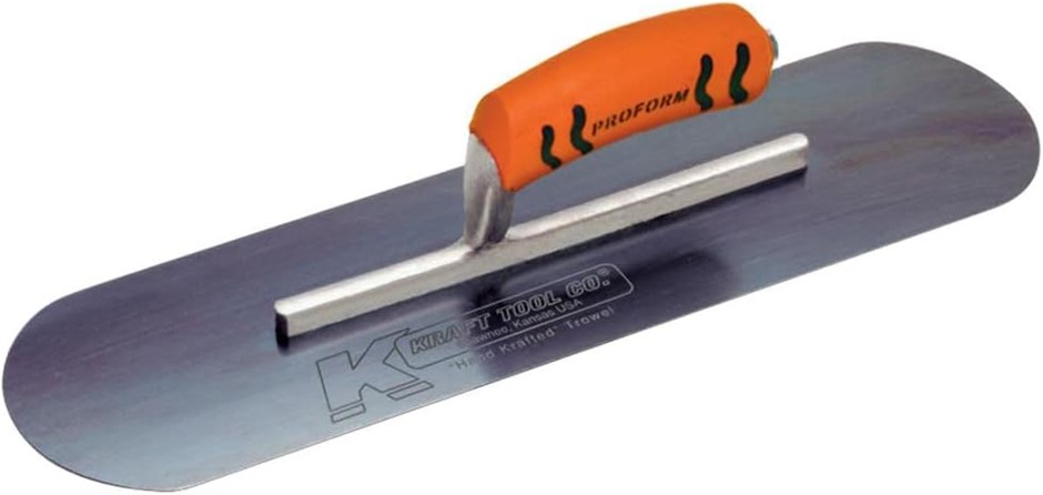 2 x KRAFT TOOL 254 x 76mm BS Pool Trowels w/ProForm Handle, CF274BPF.