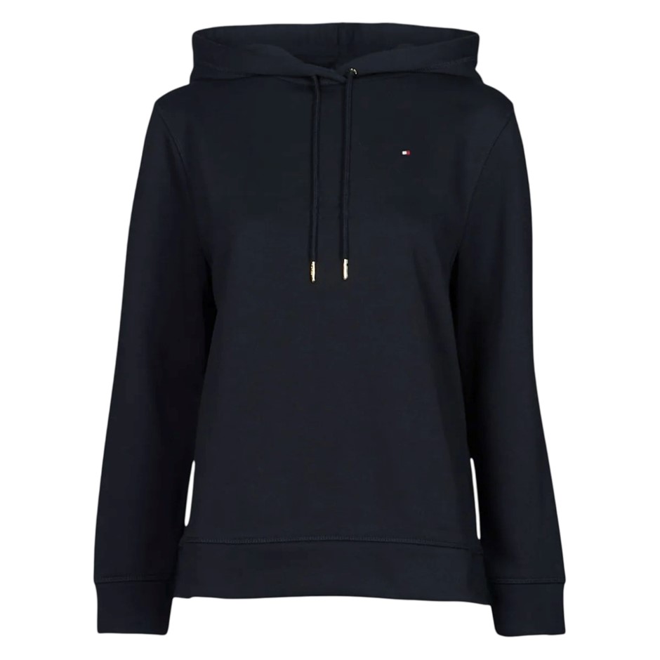 TOMMY HILFIGER Women's Flag Hoodie, Size 2XL, 60% Cotton, 411 Sky Captain (