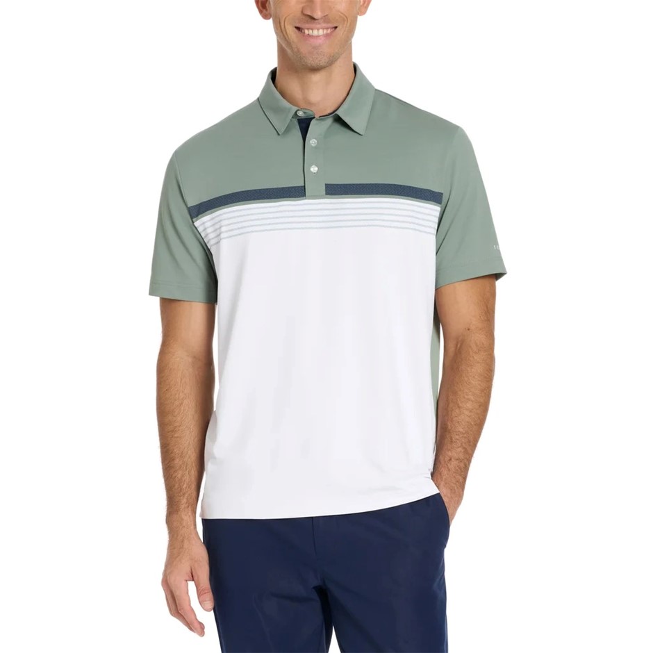TED BAKER Men's Golf Polo, Size M, Wicking & Quick Dry, Green. Buyers Note