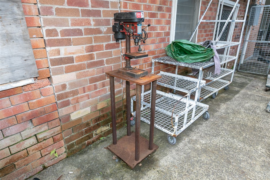 <B>Sher 5 Speed Bench Drill Press on Stand</B>