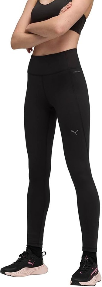 PUMA Women's Cloudspun Short High Waist Fleece Tight, PUMA Black, Large, 52