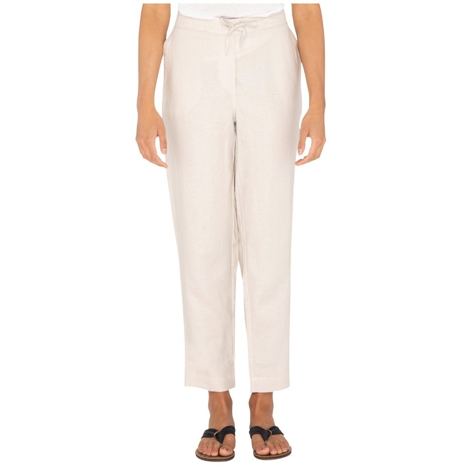 3 x ADVENT Women's Loose Fit Elasticated Waist Pants, Size 2XL, 100% Linen,