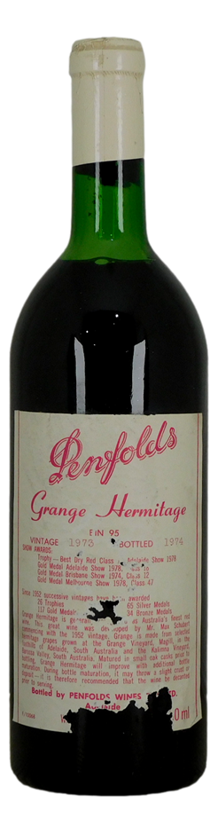 Penfolds Bin 95 Grange Hermitage 1973 (1x 750mL) SA.