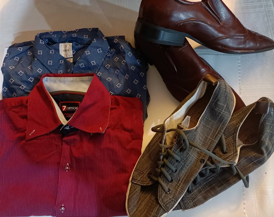Men's Shoes and Long Sleeves. used