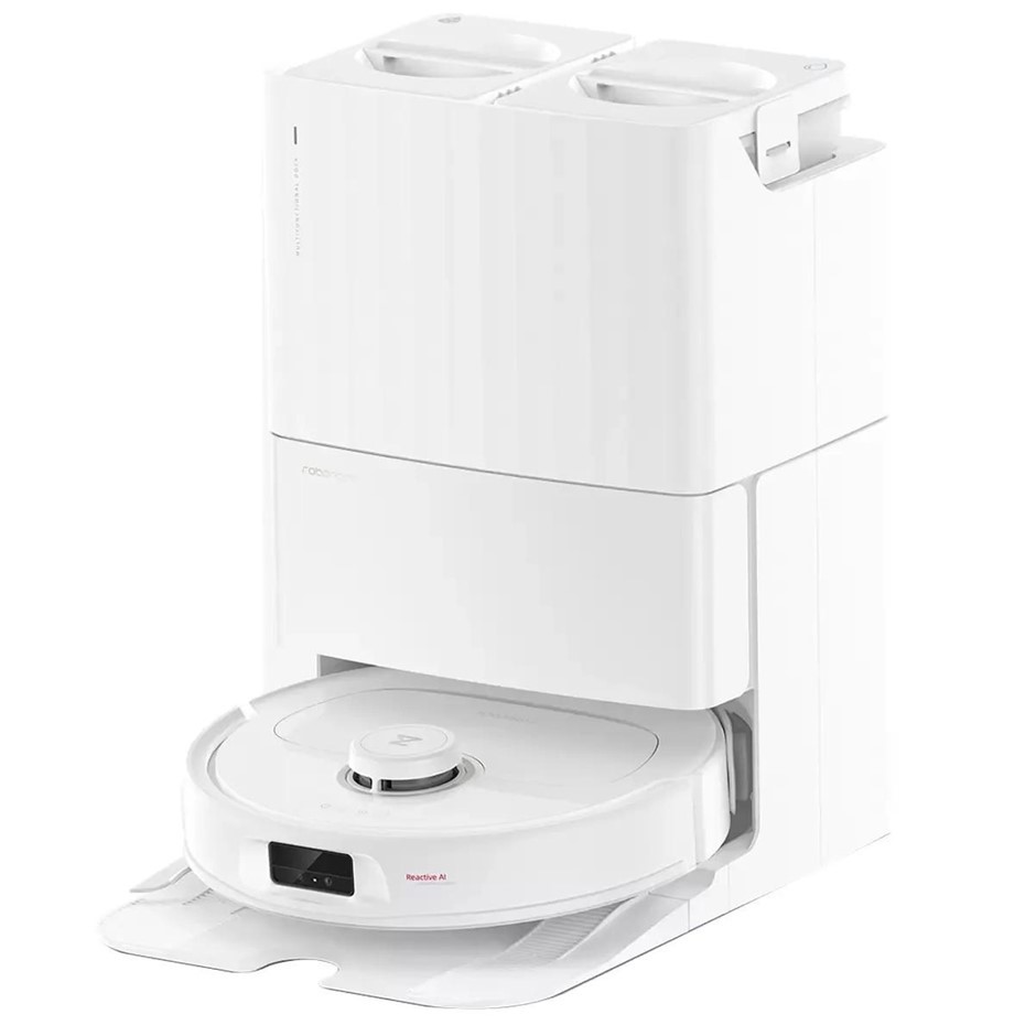 ROBOROCK QRevo MaxV Vacuum Mop Cleaner, White, Model RR-QRMV02-03-WHT.