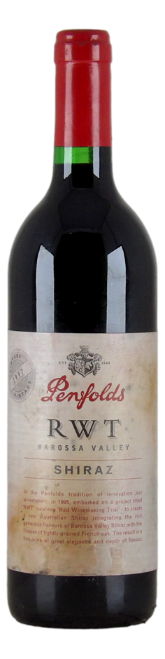 Penfolds `RWT` Shiraz 1997 (1x 750mL), Barossa, SA.