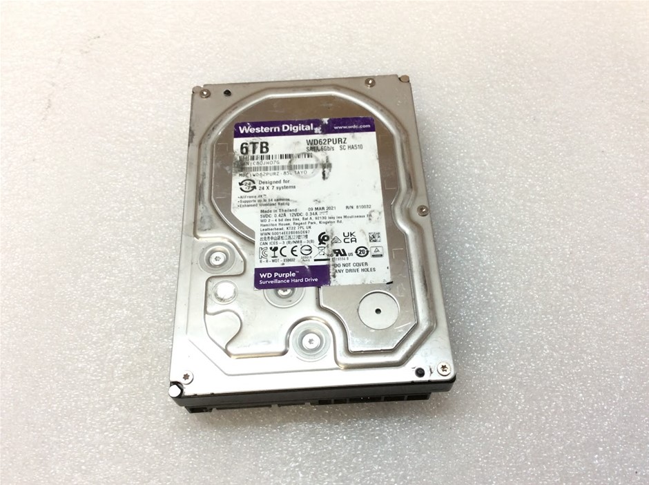0041-2583758 · Western Digital WD62PURZ 6TB SATA Hard Drive