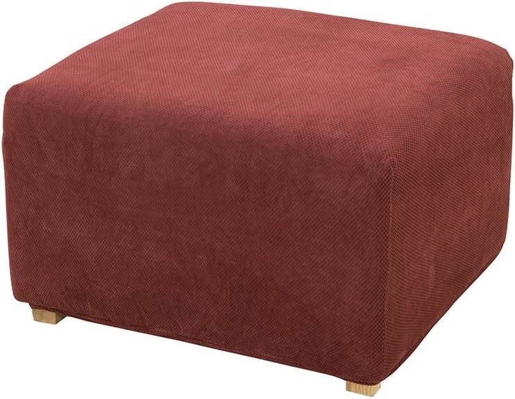 SUREFIT Home Décor Stretch Pique Ottoman Covers Slipcover.