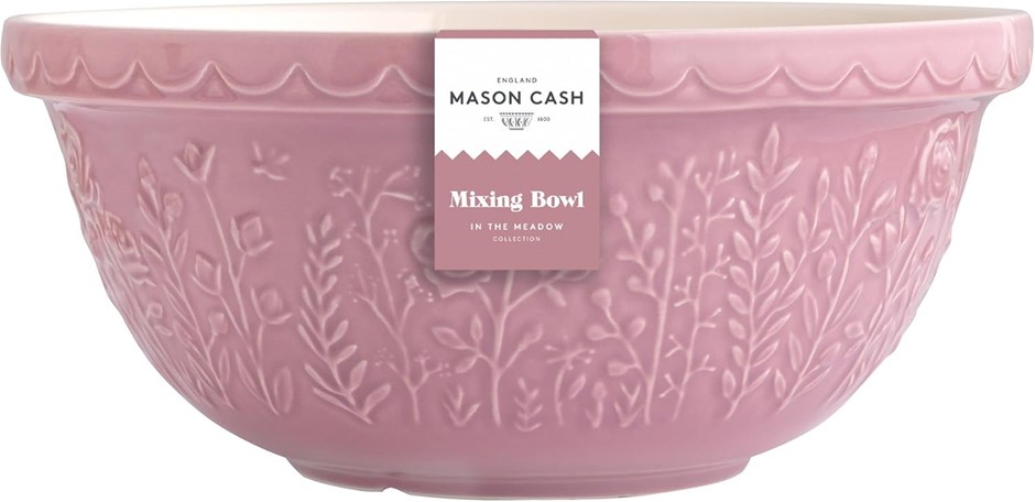 MASON CASH in The Meadow Pink Rose Mixing Bowl, 29cm.