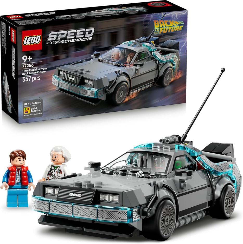 LEGO Speed Champions Time Machine from Back to the Future 77256 Toy Car - M