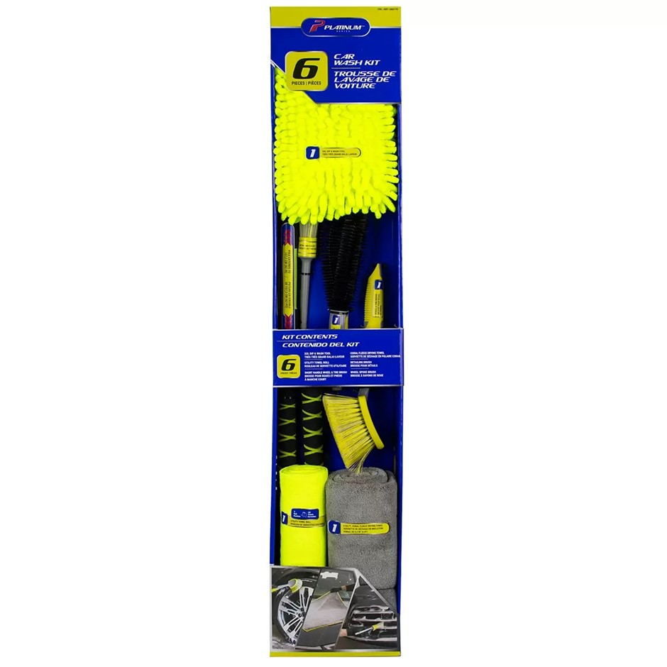 PLATINUM SERIES 6pc Car Wash Kit. N.B: Not in original packaging, only larg