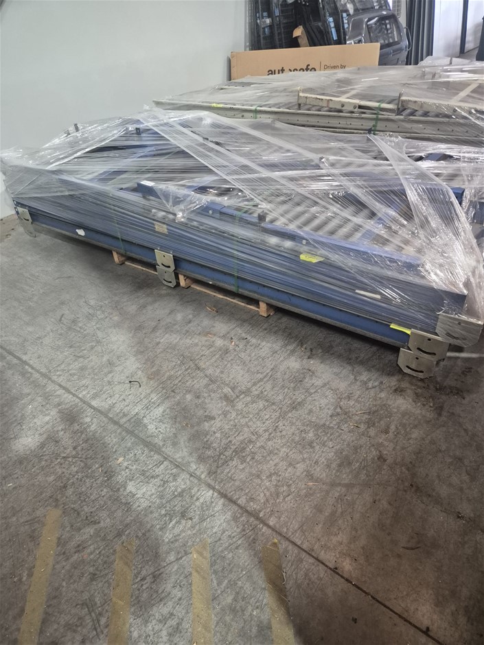 7-Conveyer Flights 600mm Wide x 3000mm Long With Stands