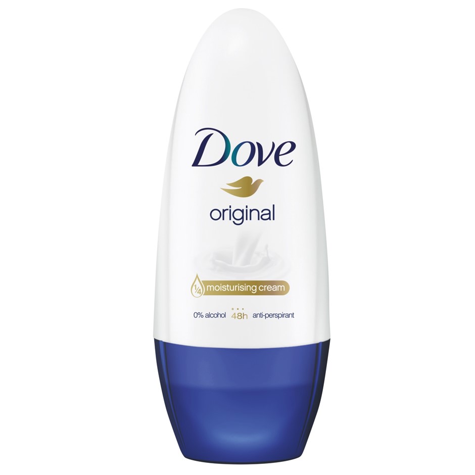 5 x DOVE Original Roll-On Deodorant.