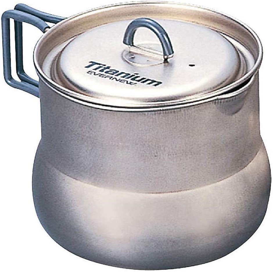 EVERNEW Titanium Pot, 800ml, Black