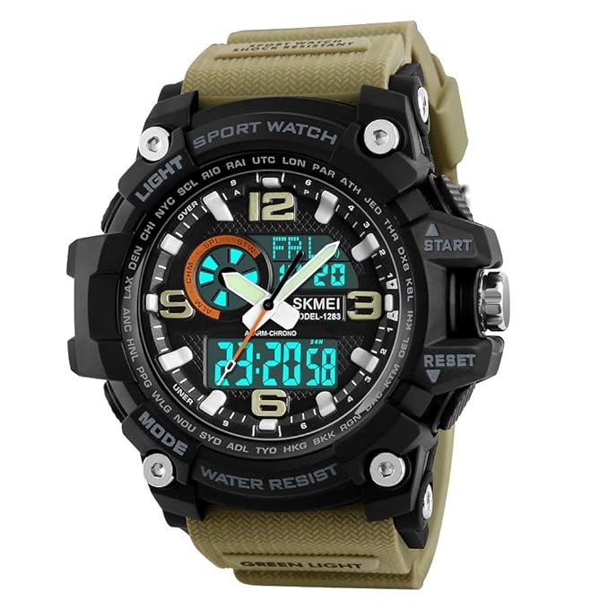 SKMEI Analog Digital Multi-Function Premium Sports Watch Black Dial Men's M