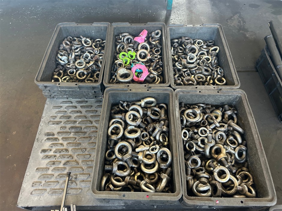 5x Crates of Eye Bolts