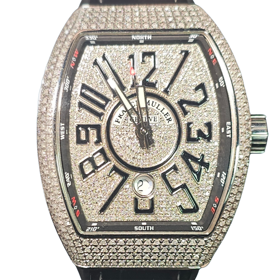 FRANCK MULLER V45 45MM STAINLESS STEEL V45 SC DT AUTOMATIC BXP & COA