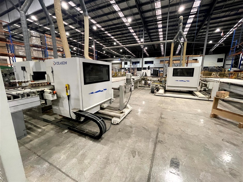 2005 Celaschi TSA 200N/TSA440A Double End Tenoner/Machining Centre