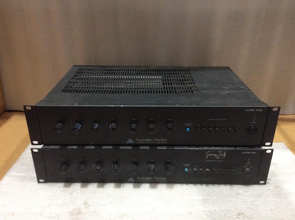 Australian Monitor AMIS 120&AMIS 60 Mixer Amplifier (Lot of 2)