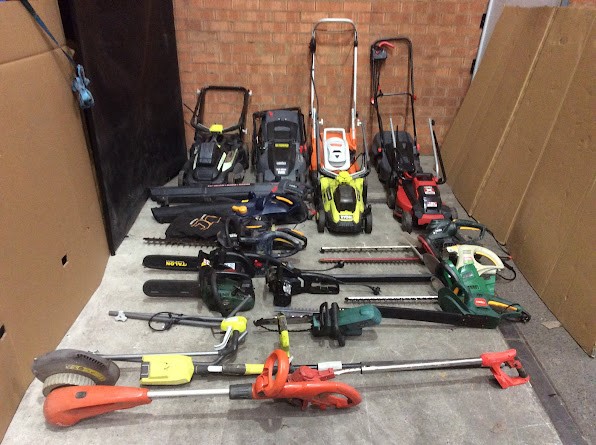 Ozito/Ryobi Mixed Model Lawn Mower/Hedge Trimmer/Garden Power Tools