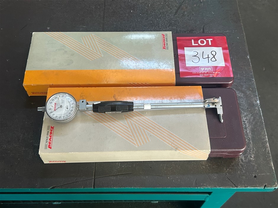 2x Peacock Cylinder Gauges
