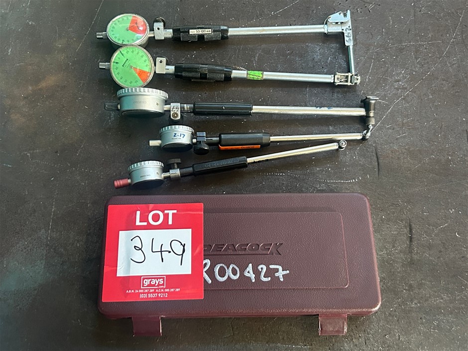 5x Assorted Cylinder Gauges