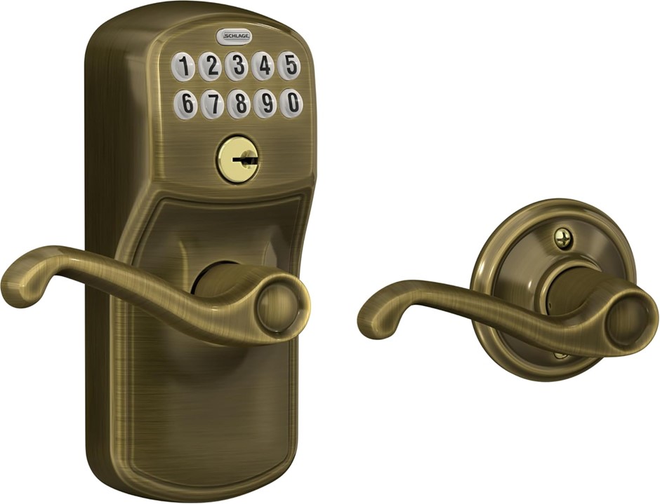 SCHLAGE FE575 PLY 609 FLA Plymouth Keypad Entry with Auto-Lock and Flair Le