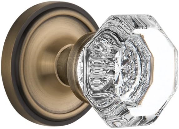 NOSTALGIC Warehouse 704817 Classic Rosette Privacy Waldorf Door Knob in Ant