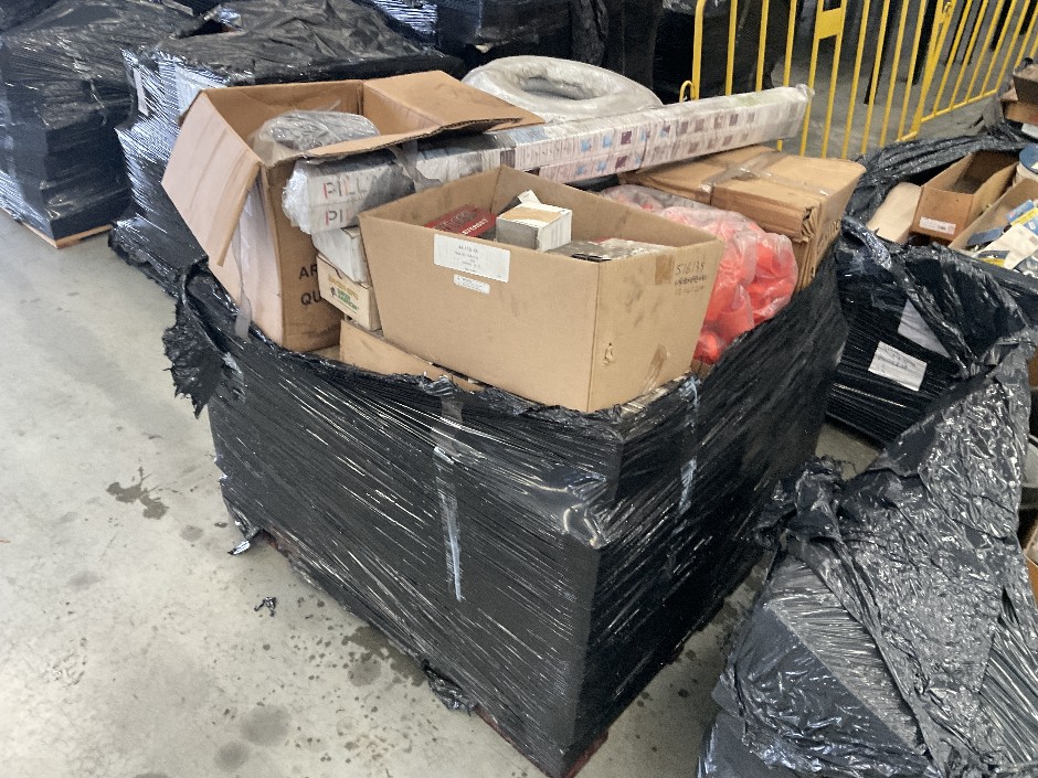 <p>Pallet of Assorted Locks, Pipes and Filters</p>