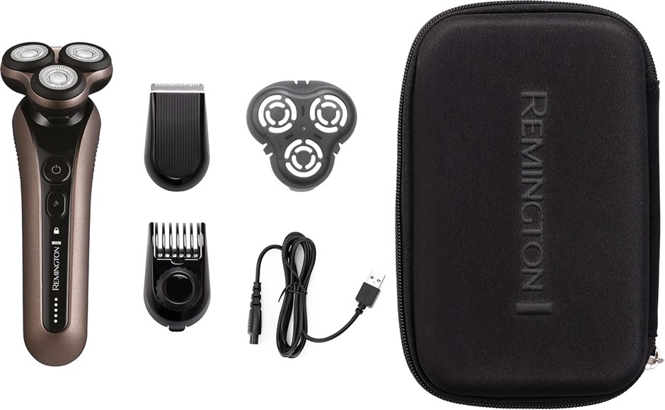 REMINGTON Limitless X9 Rotary Shaver, Bronze & Black, Model XR1790AU.