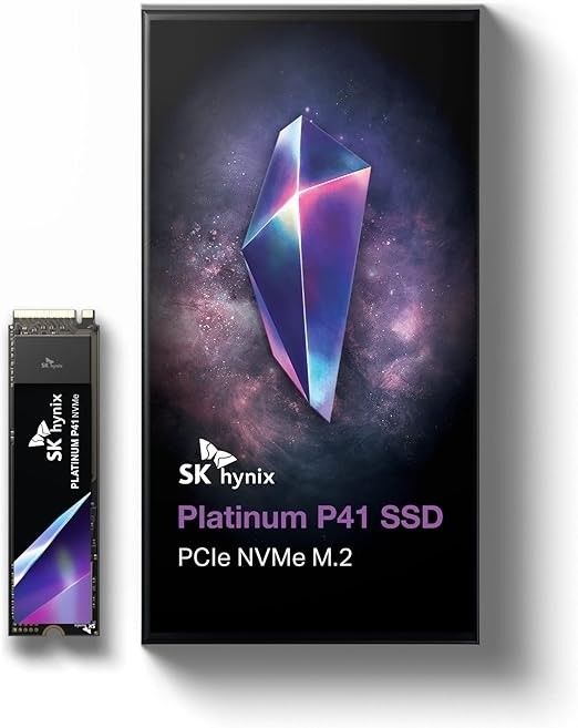 SK HYNIX Platinum P41 500GB NVMe 4.0 M.2 2280 Internal Gaming SSD, Up to 7,