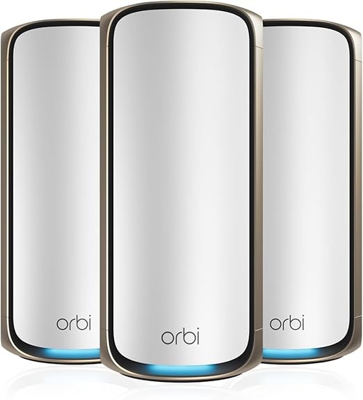 NETGEAR Orbi 970 Series Quad-Band WiFi 7 Mesh Network System (RBE973S), Rou
