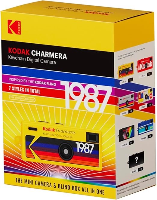 3 x KODAK Charmera Keychain Mini Digital Camera Collectable Blind Box. NB: