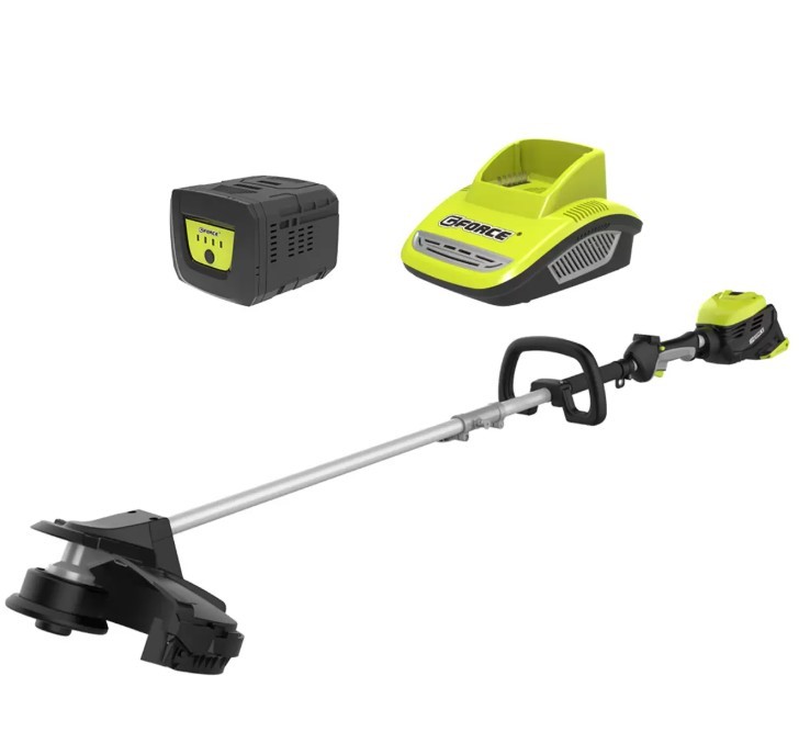 G Force 60V Brushless Line Trimmer Kit EV LT1K NB: minor use, no box