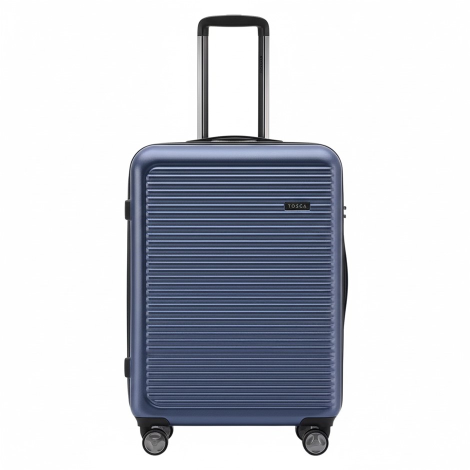 TOSCA London Hardside Luggage, Navy, Medium Case, 64cm NB: minor use