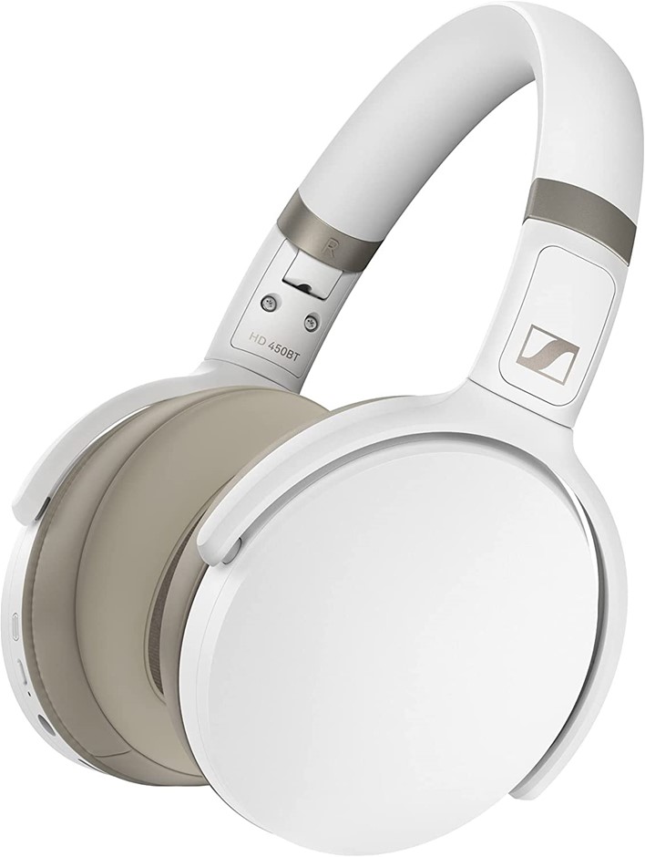 SENNHEISER Over Ear Noise Cancelling Wireless Headphones Bluetooth, White.