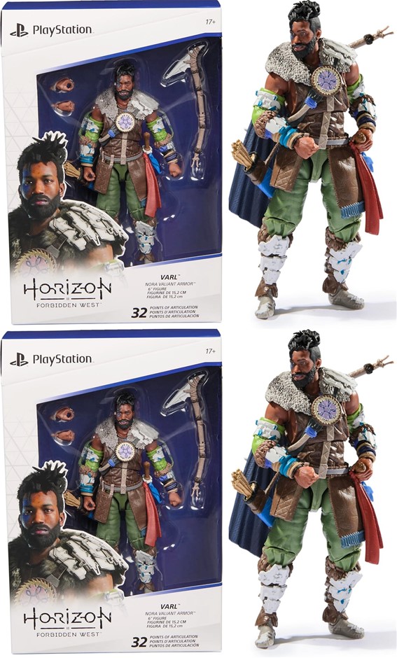 2 x SPINMASTER PlayStation Horizon Forbidden West, 15-cm Varl Action Figure