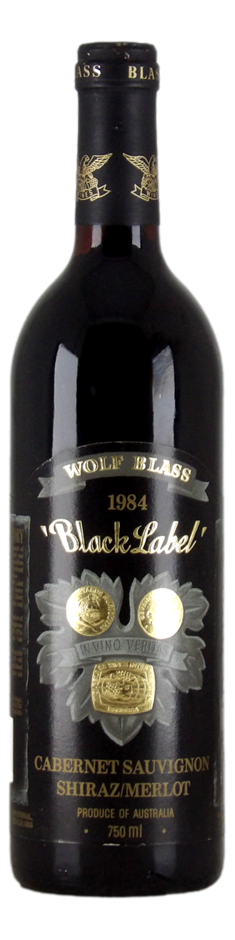 Wolf Blass Black Label Cab Sau Shiraz Merlot 1984 (1x 750mL) SA