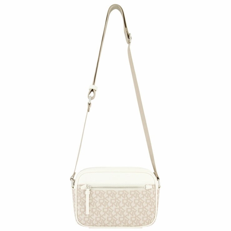 DKNY Crossbody Bag, Durable Faux Leather, Marshmallow/Snow. Buyers Note -