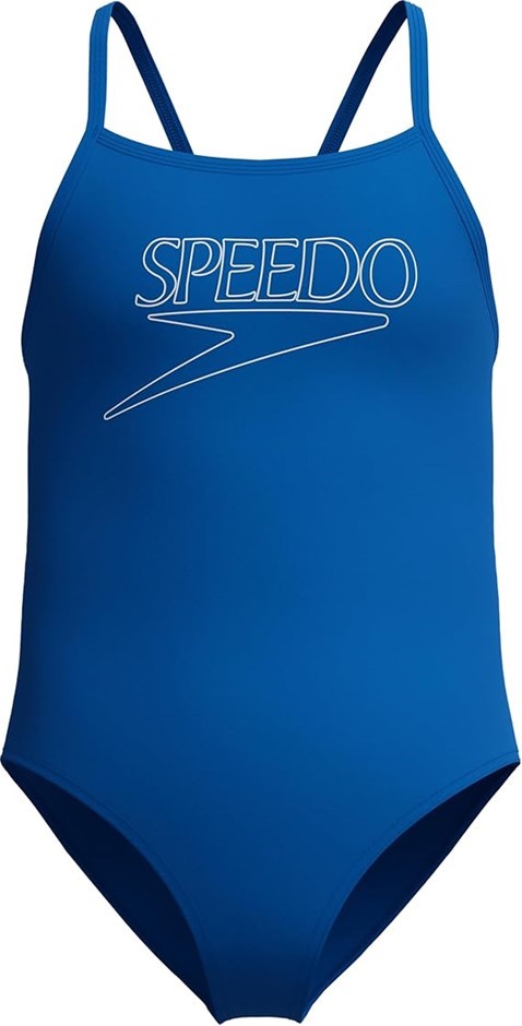 SPEEDO Girl's Classic Logo One Piece Swimsuit, Turkish Sea, AU8/GB10yrs/28,