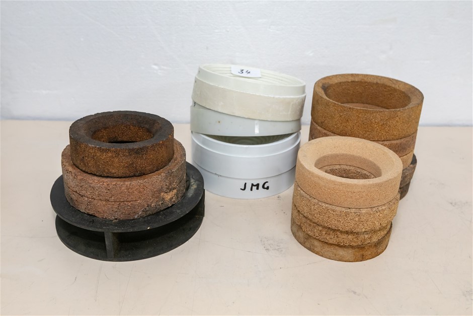 Assorted Cork and Plastic Round Bottom Flask Holders