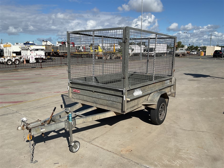 2010 PBL Homemade Single Box Trailer